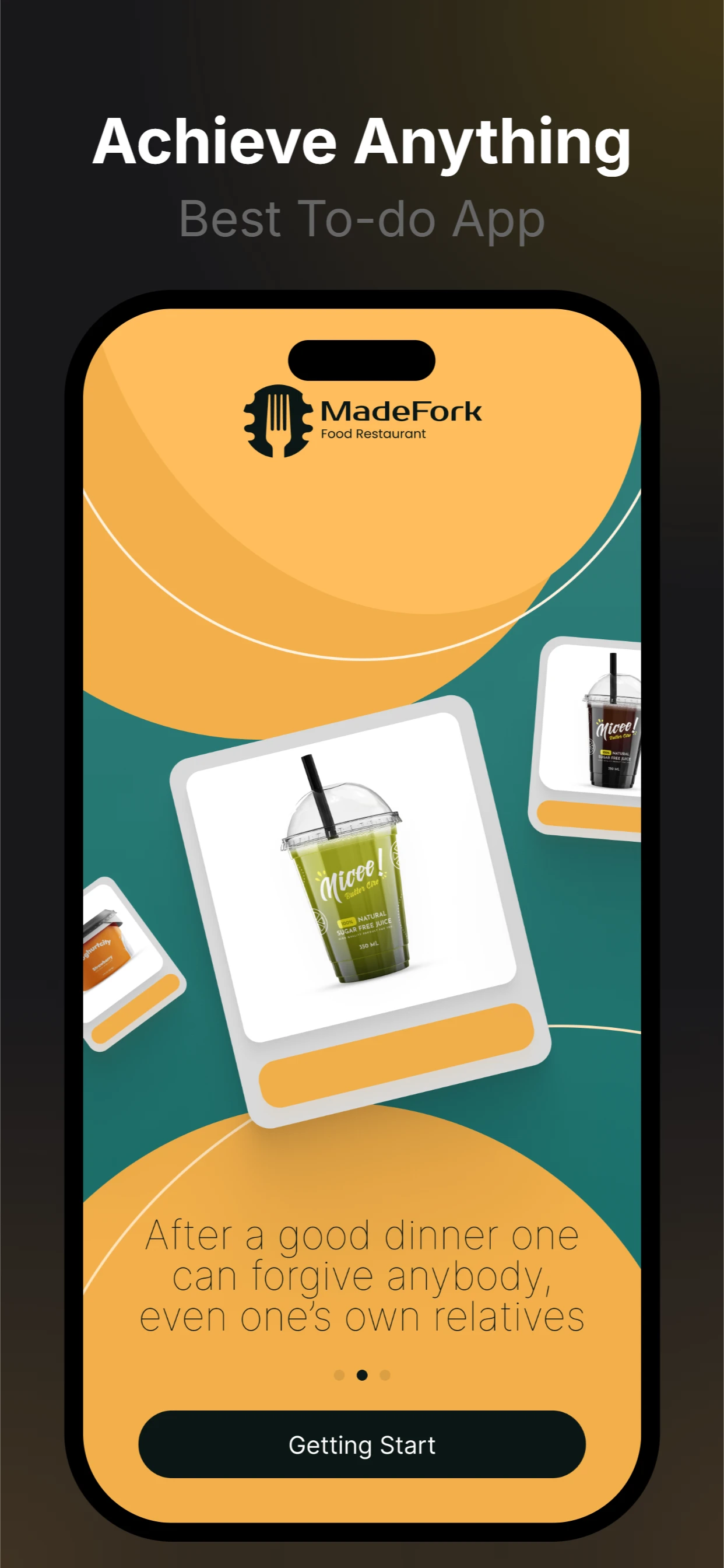 Simple Food App Theme Preview 1