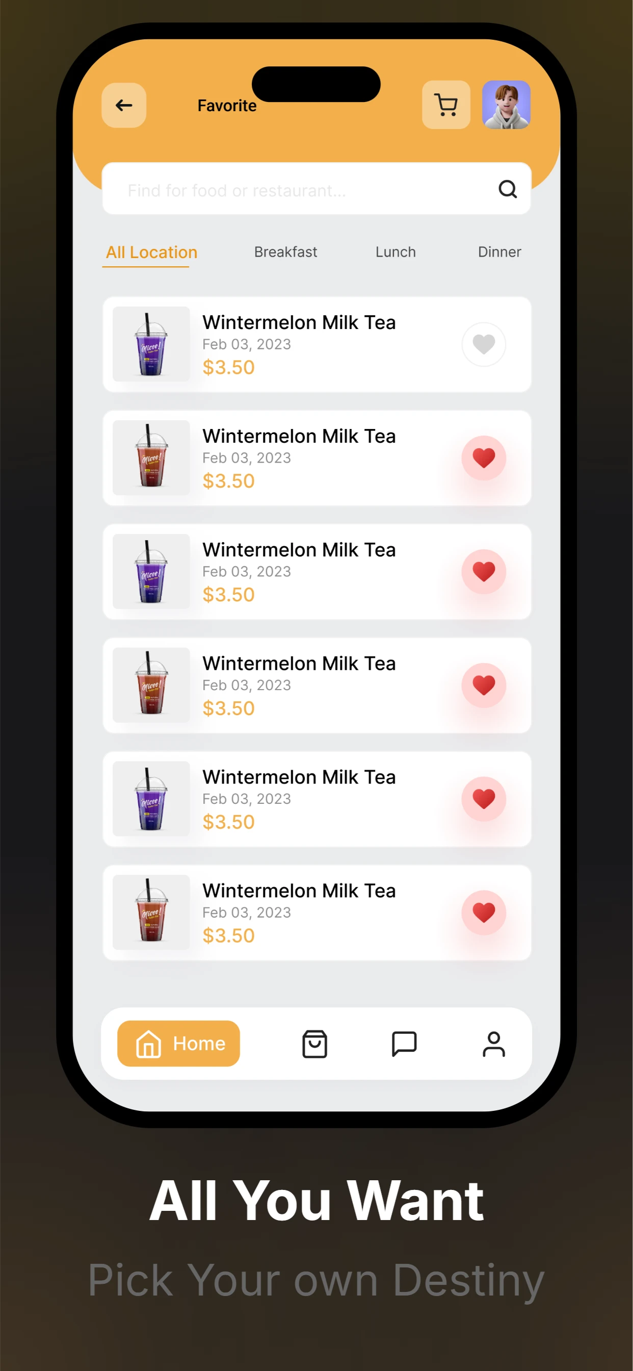 Simple Food App Theme Preview 2